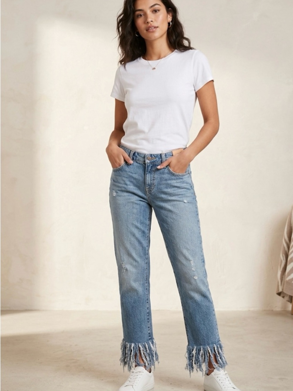 Pilcro Letterpress 27 Frayed Hem Ankle Jeans Anthropologie